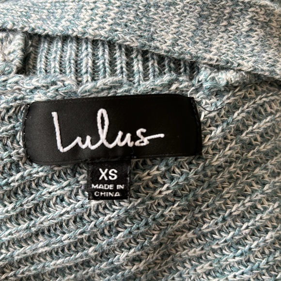 EUC - 🩵 Lulu’s Women's Blue Marled Sweater - Picture 8 of 9